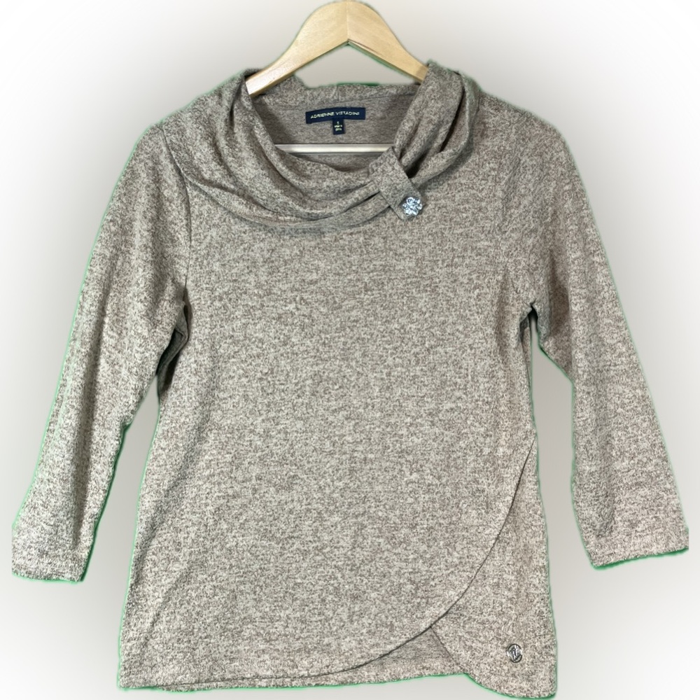 Long sleeve shirt by Adrienne Vittadini, Size S, used twice, great condition